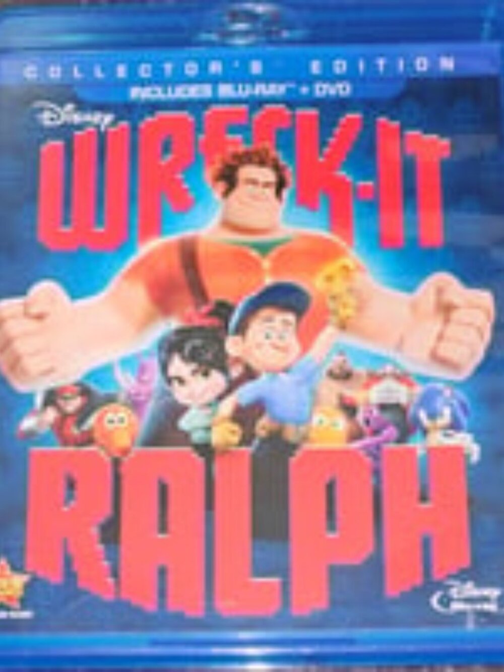 Disney Wreck It Ralph Collector's Edition Blu-Ray DVD Disc Movie
